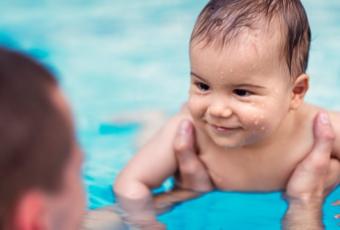 Baby Learning to Swim