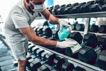 cleaning gym