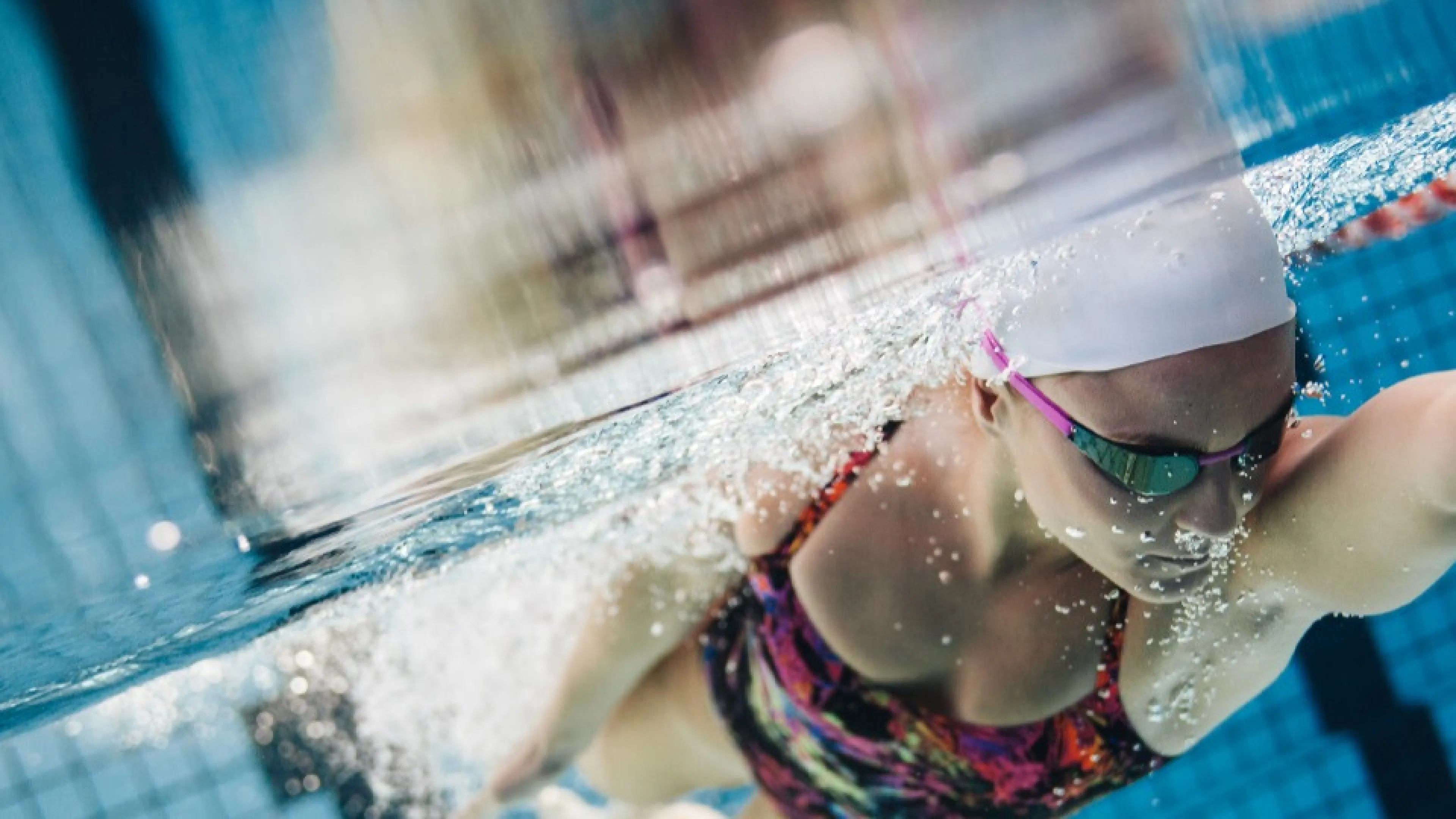 Lap swimming lady