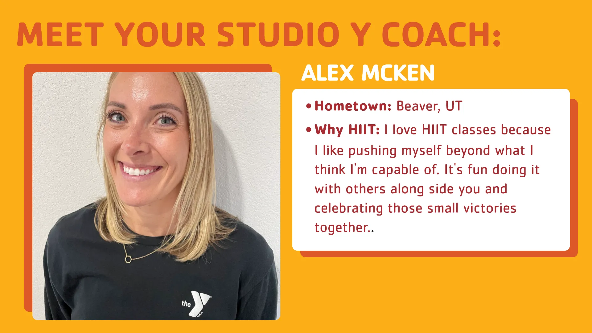 Alex Studio Y Coach YMCA Aurora