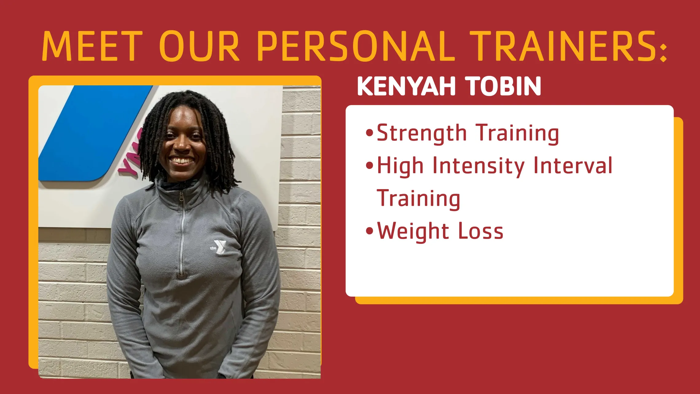 Kenyah Personal Trainer YMCA southwest