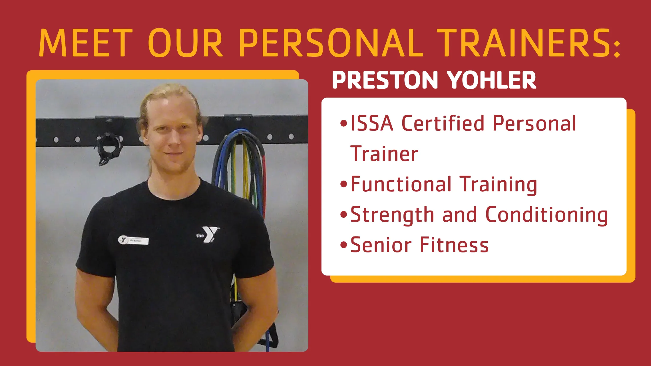Preston Personal Trainer YMCA Littleton