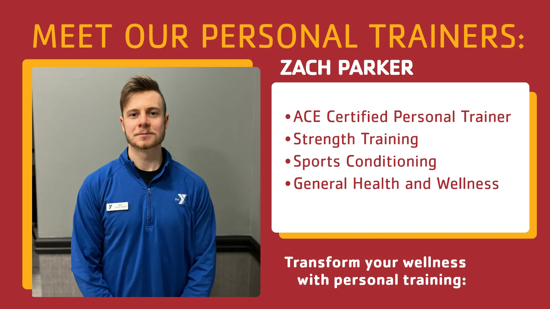 Zach Parker YMCA Denver Personal Trainer
