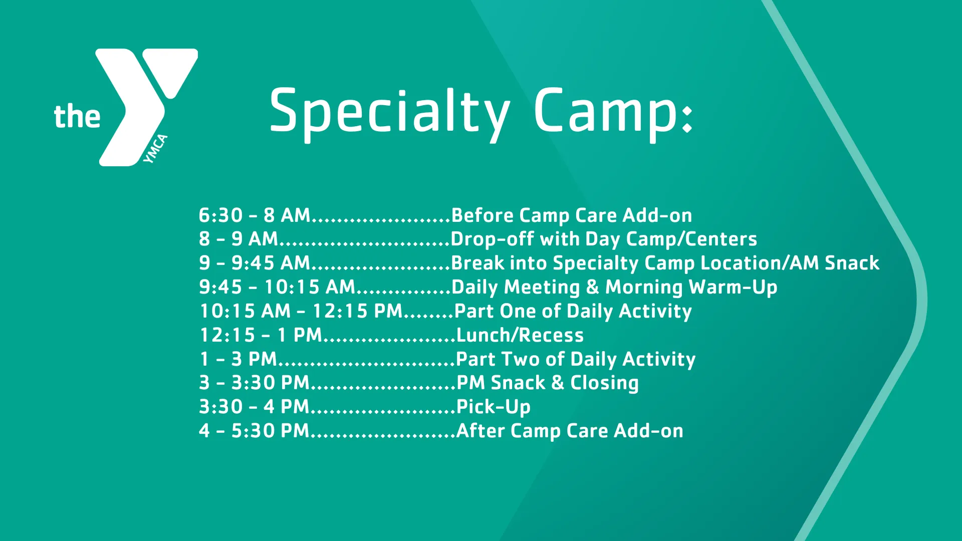 Specialty Camp Denver YMCA