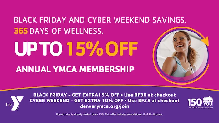 Black Friday Cyber Weekend Deal Denver YMCA