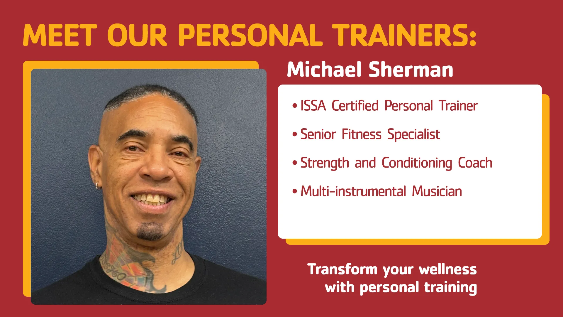 Michael Sherman Trainer Denver YMCA