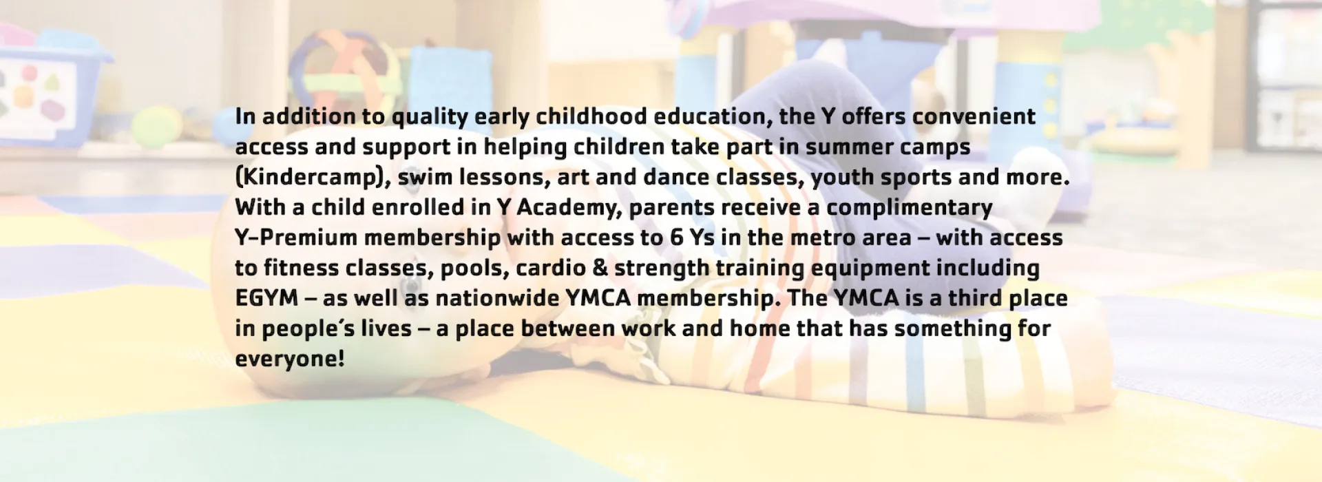 Easley YMCA - The Y is fun for the whole family! Your children will enjoy  playing in child watch while you workout. Our Childwatch staff are fun and  friendly and our youngest